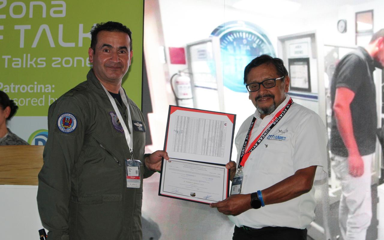 Certificaciones a productos aeronáuticos colombianos que fortalecen la Aviación de Estado