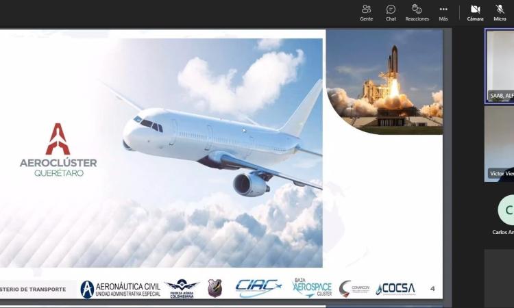 Participación en el foro y mesa de trabajo virtual “Desarrollo de Infraestructura Logística Especializada del Sector Aeronáutico y Espacial”