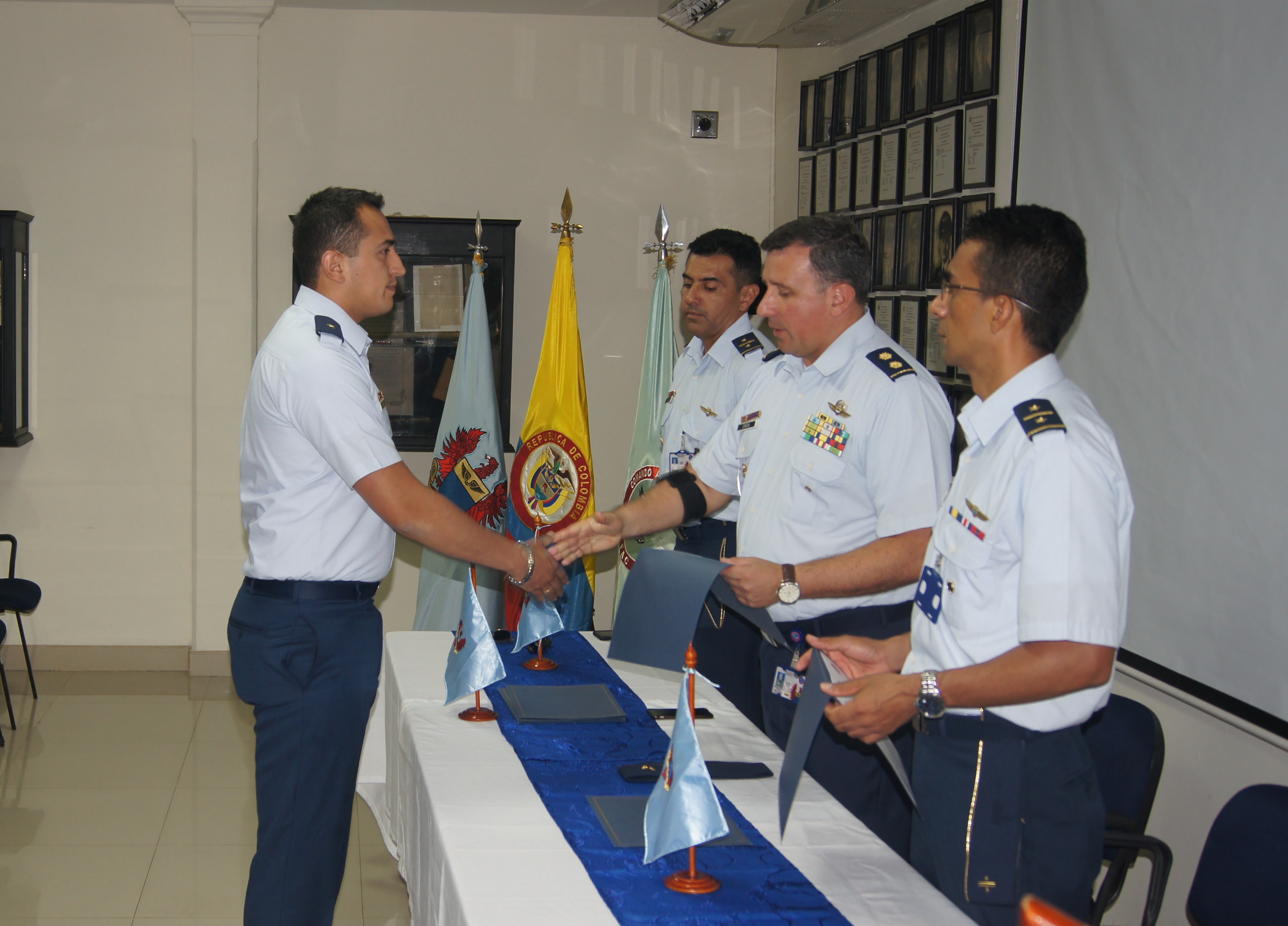 Ceremonia de graduación del curso de Defensa Aérea