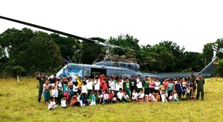 Fuerza Aérea cumple sueño de niños Vichadenses