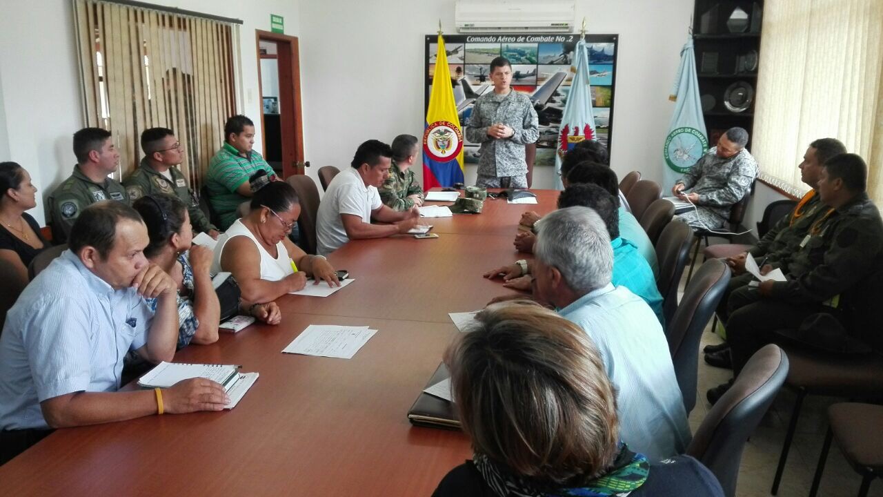 Fuerza Aérea Colombiana apoya las veredas de Villavicencio