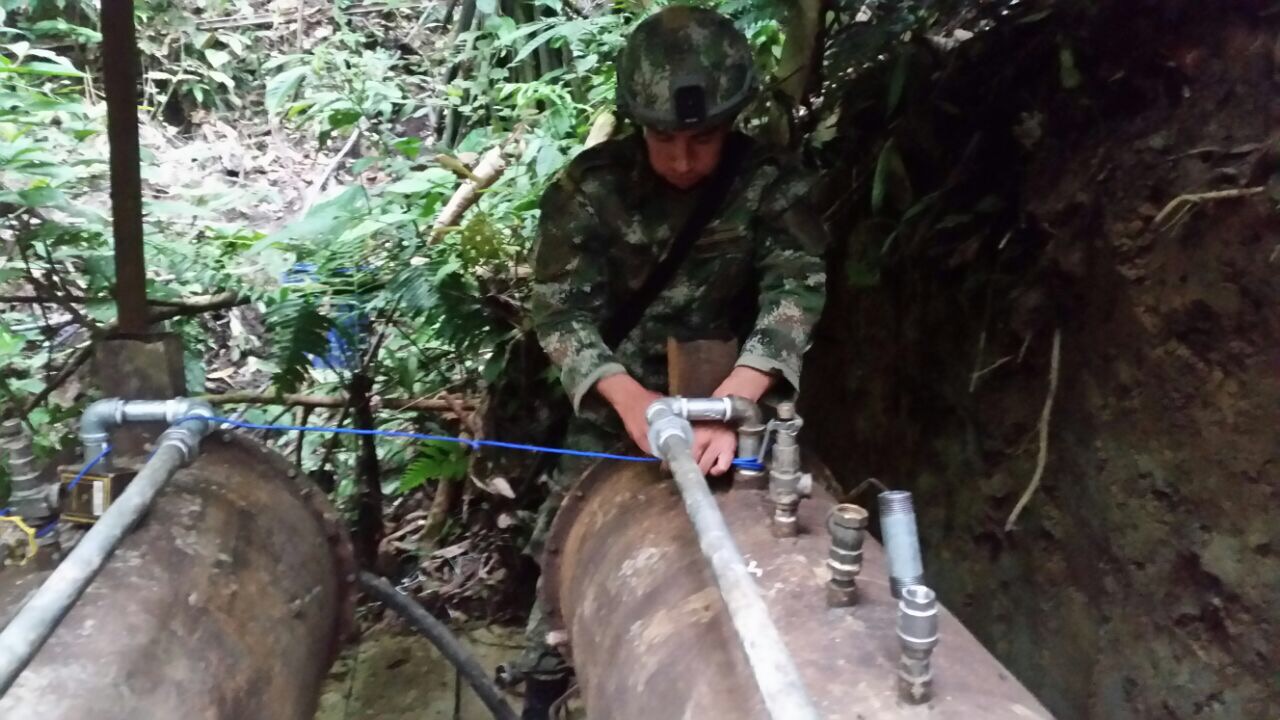 Durante operación contra el narcotráfico en Nariño, Fuerzas Armadas ubican dos laboratorios para procesamiento de alcaloides