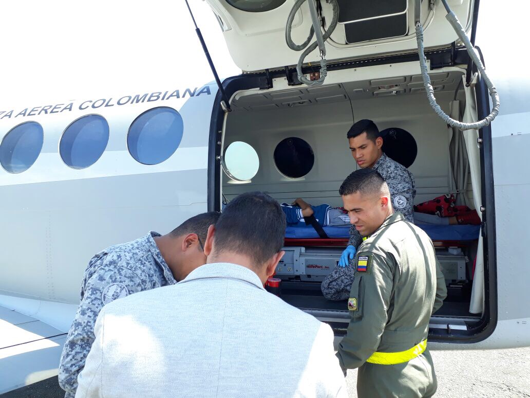 Fuerza Aérea realizó el traslado aeromédico de un hombre en delicado estado de salud