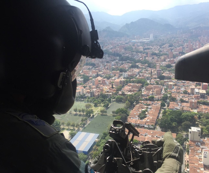 FUERZA AÉREA COLOMBIANA FORTALECE LA SEGURIDAD EN ANTIOQUIA