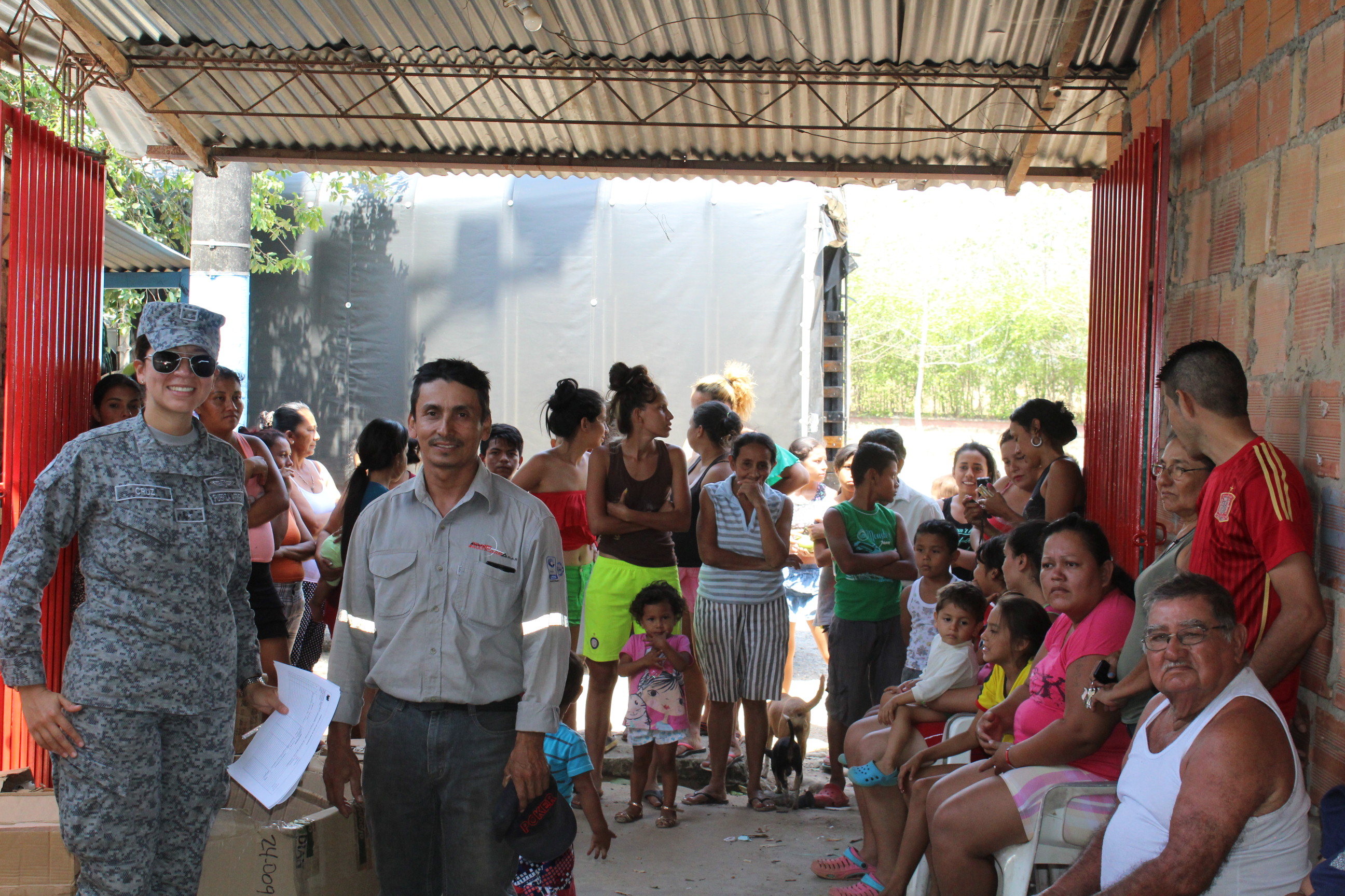 GACAS realizó donaciones al barrio la Esmeralda en Yopal