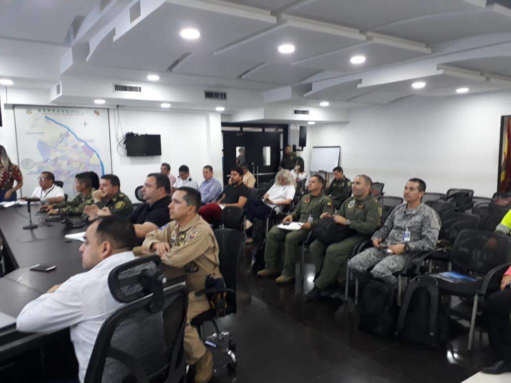 Comando Aéreo de Combate No 3 participa en Consejo de Seguridad en Barranquilla