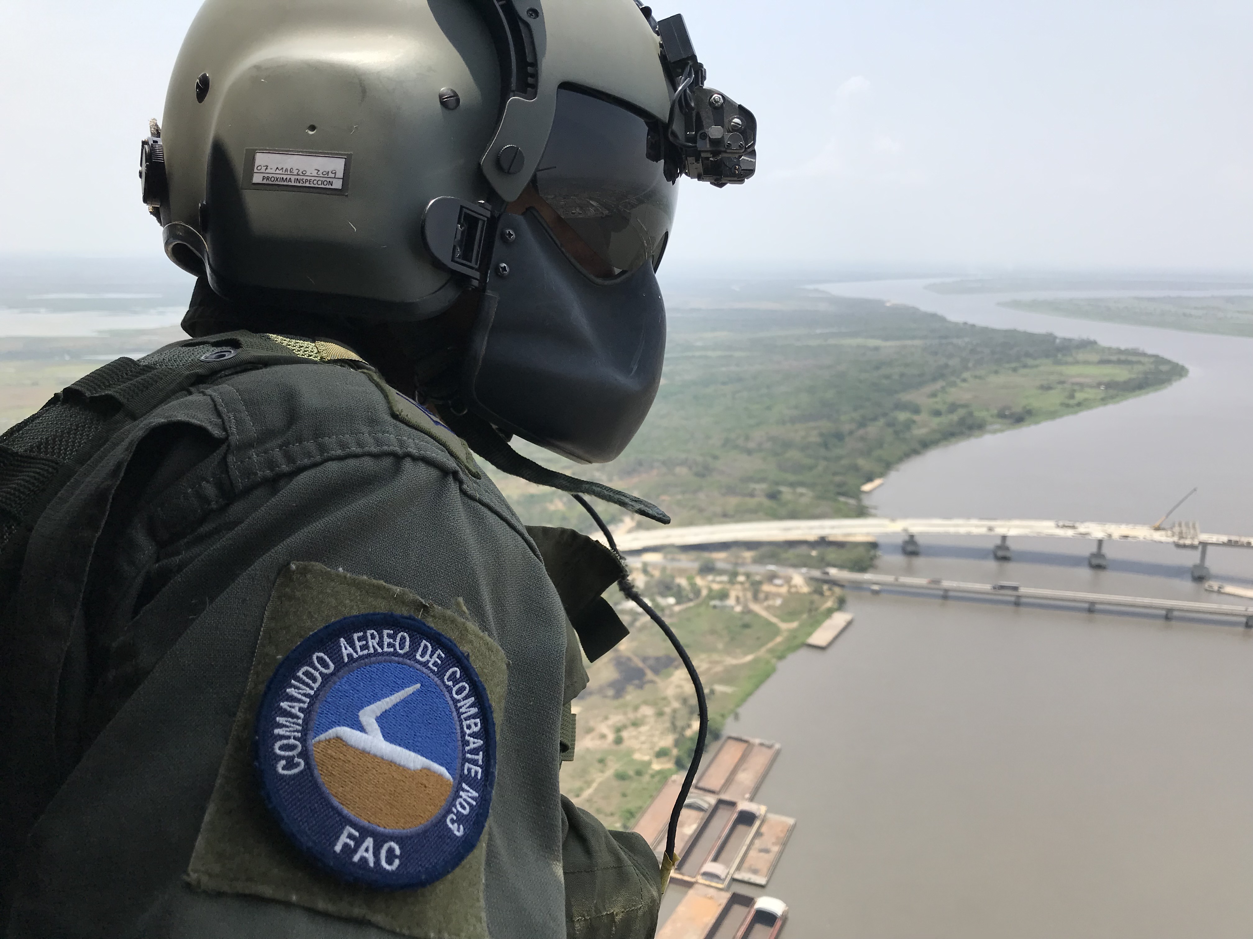Desde el Caribe la Fuerza Aérea Colombiana monitorea las vías durante la Semana Santa