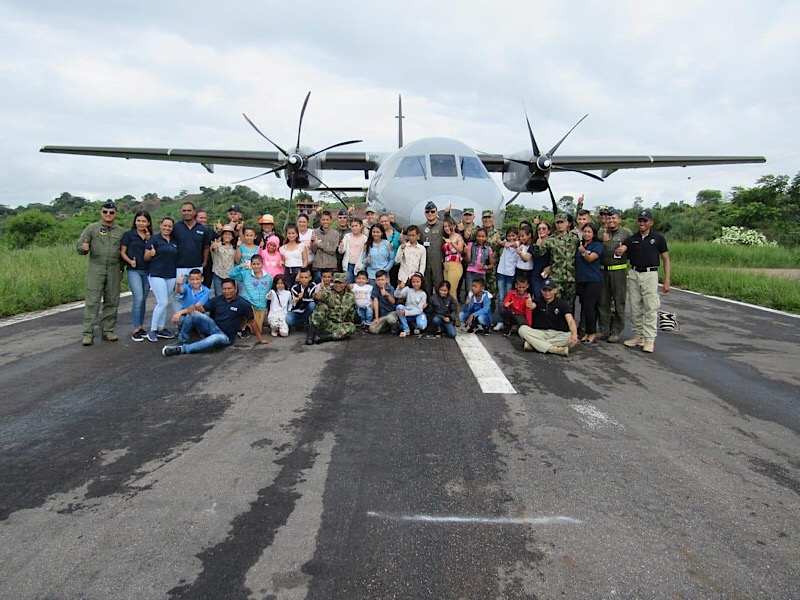 Niños del Sur de Bolívar conocerán el mar, gracias a la Fuerza Aérea Colombiana y al Ejército Nacional