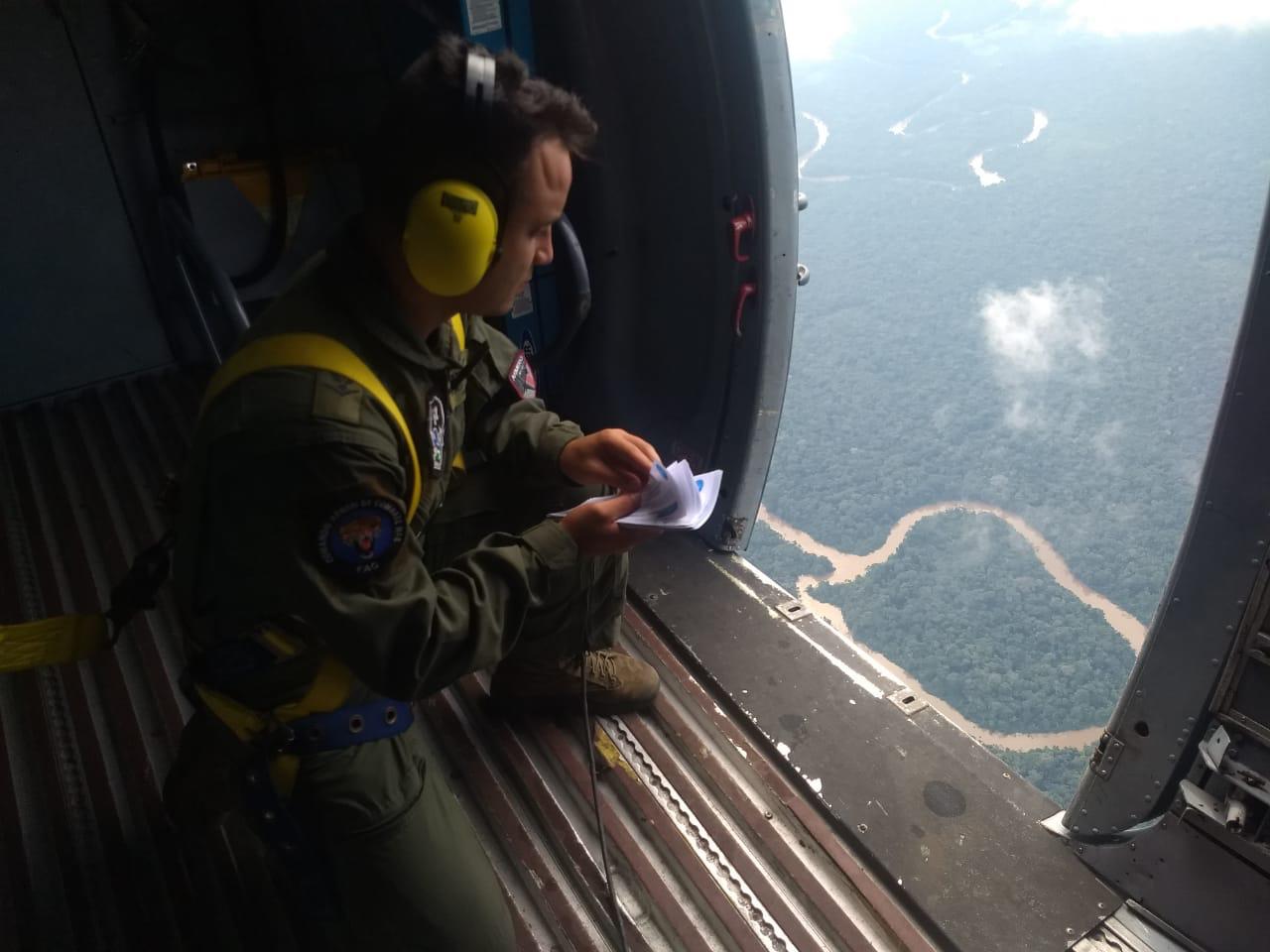 Fuerza Aérea Colombiana realiza operaciones de sensibilización en el sur del país 
