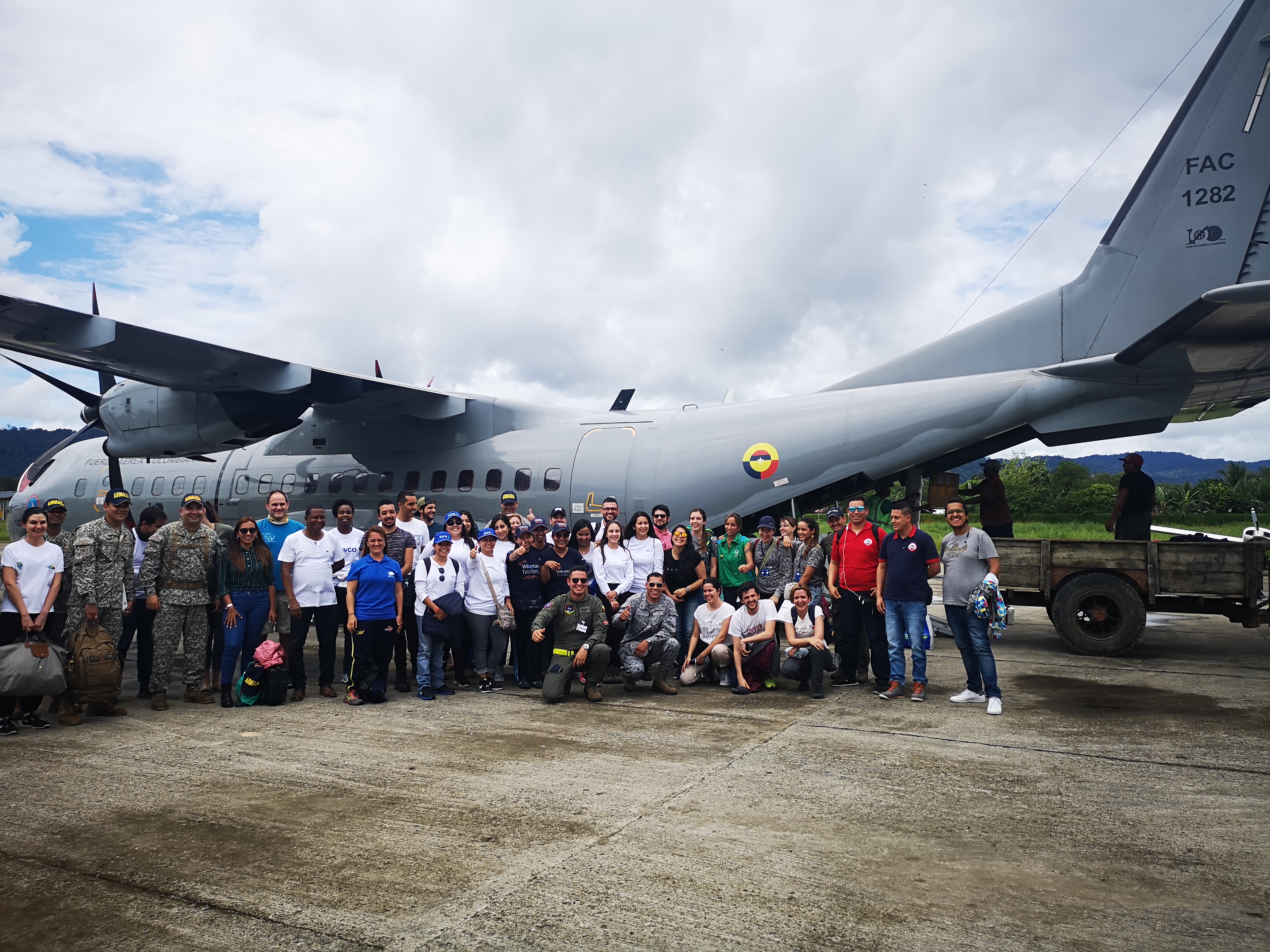 Los sueños de niñas y niños del Chocó se hacen  realidad con el apoyo de la Fuerza Aérea