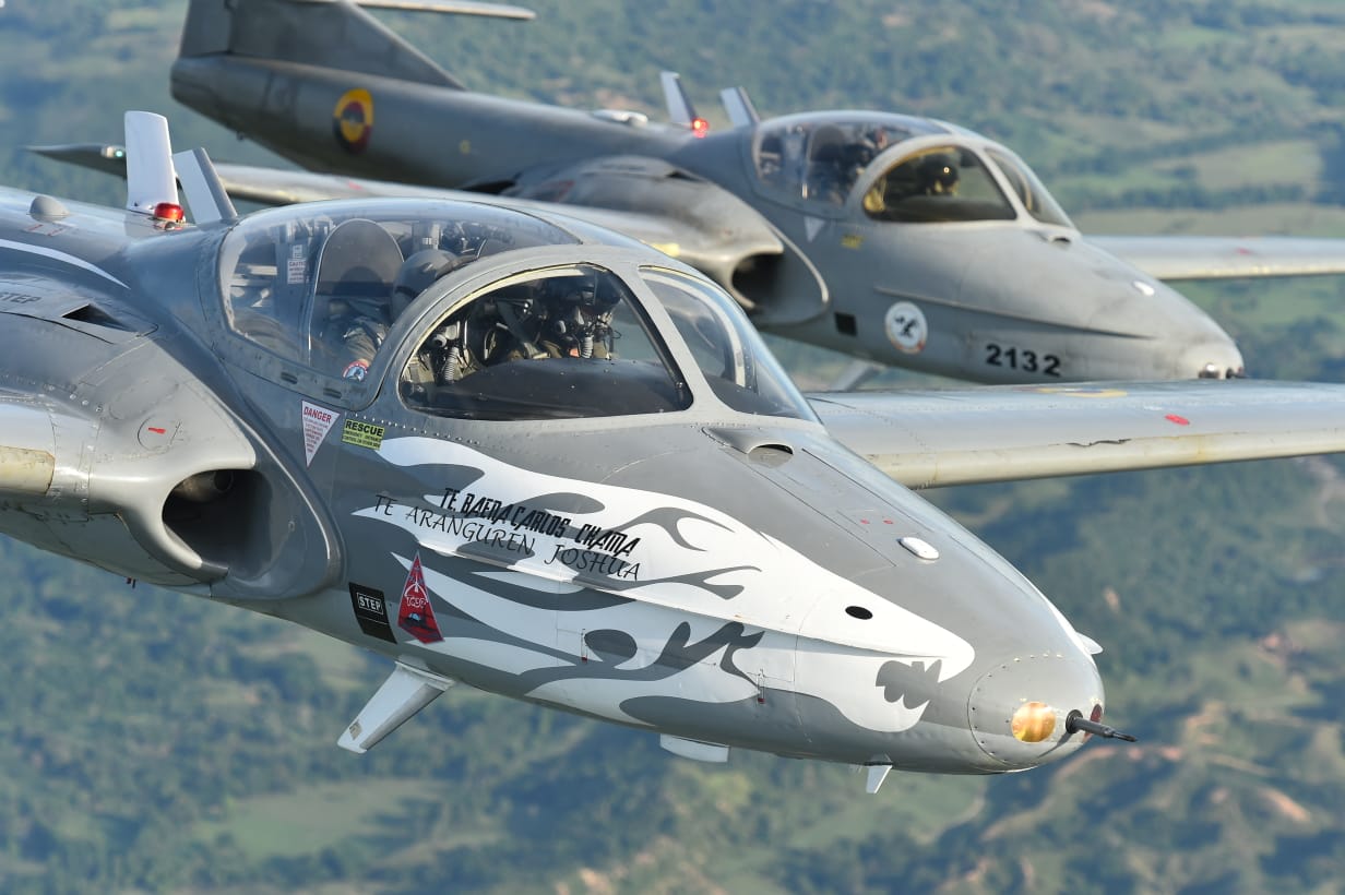 Aeronaves del Comando Aéreo de Combate No 1 participan en la Feria Aeronáutica Internacional 2019