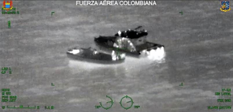 Incautada embarcación ilegal con 1.247 kilogramos de clorhidrato de cocaína en la costa pacífica