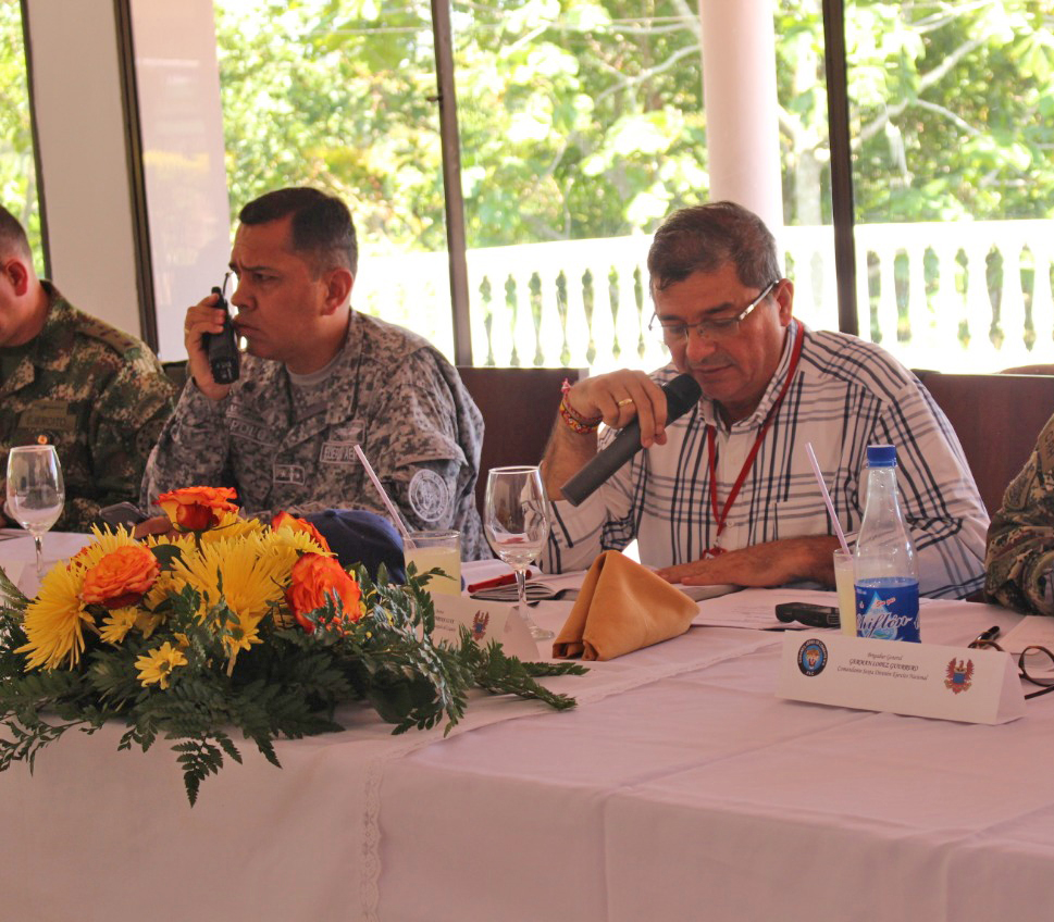 Consejo de seguridad del Caquetá es realizado en el Comando Aéreo de Combate No. 6