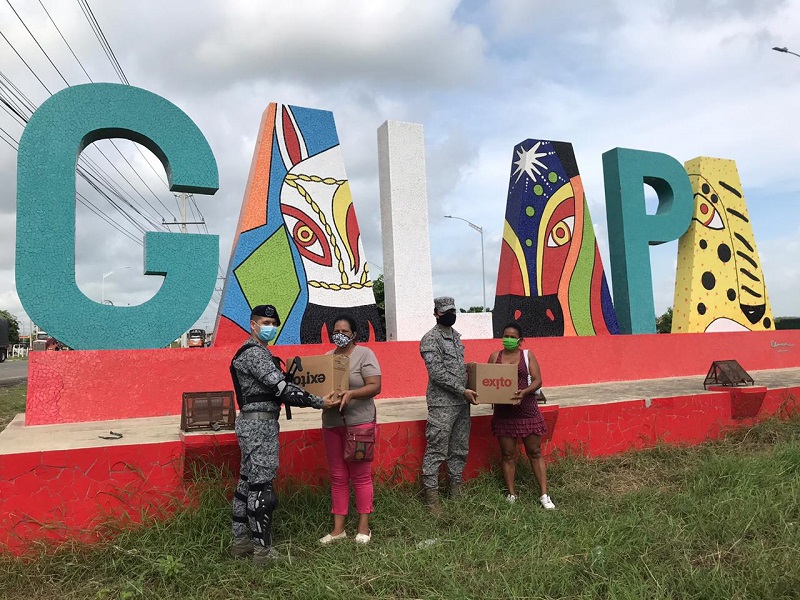 Su Fuerza Aérea Colombiana continúa apoyando a familias de soldados atlanticenses