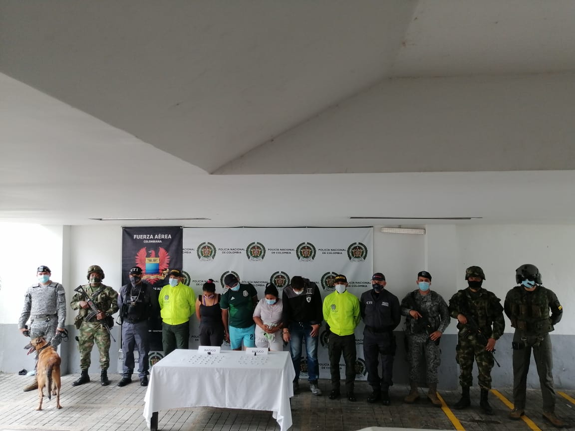 Fueron capturados cuatro personas por tráfico de estupefacientes en el Tolima