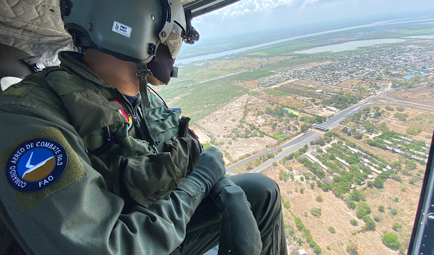 Durante el Plan Retorno, su Fuerza Aérea custodia las vías del Caribe