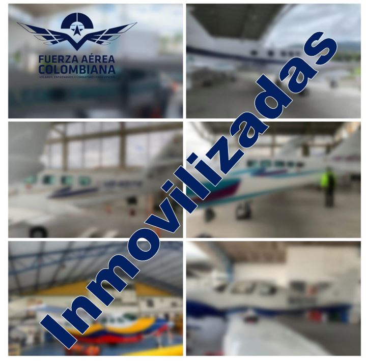 Inmovilizadas ocho aeronaves en Antioquia