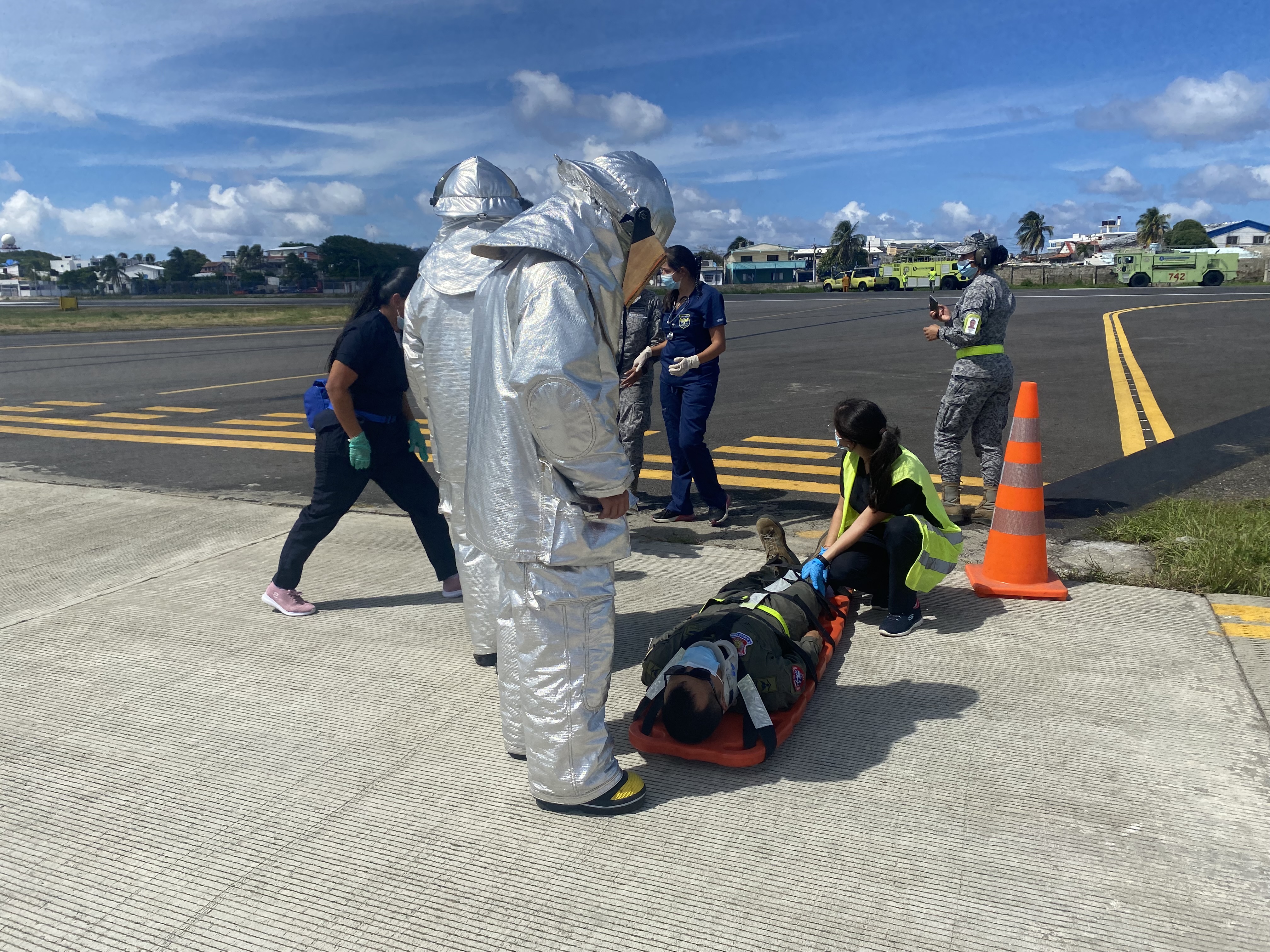 GACAR realiza simulacro de accidente aéreo en el aeropuerto Gustavo Rojas Pinilla.