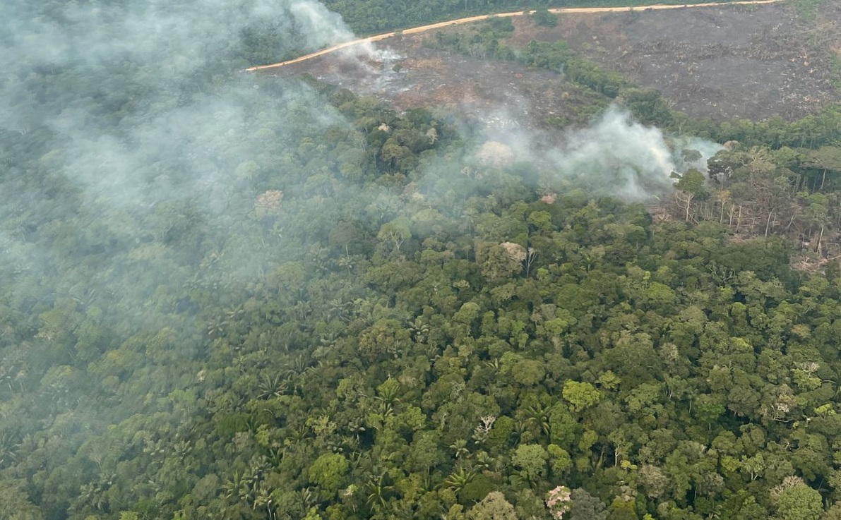 Riesgo por incendio forestal es vigilado por su Fuerza Aérea  Colombiana