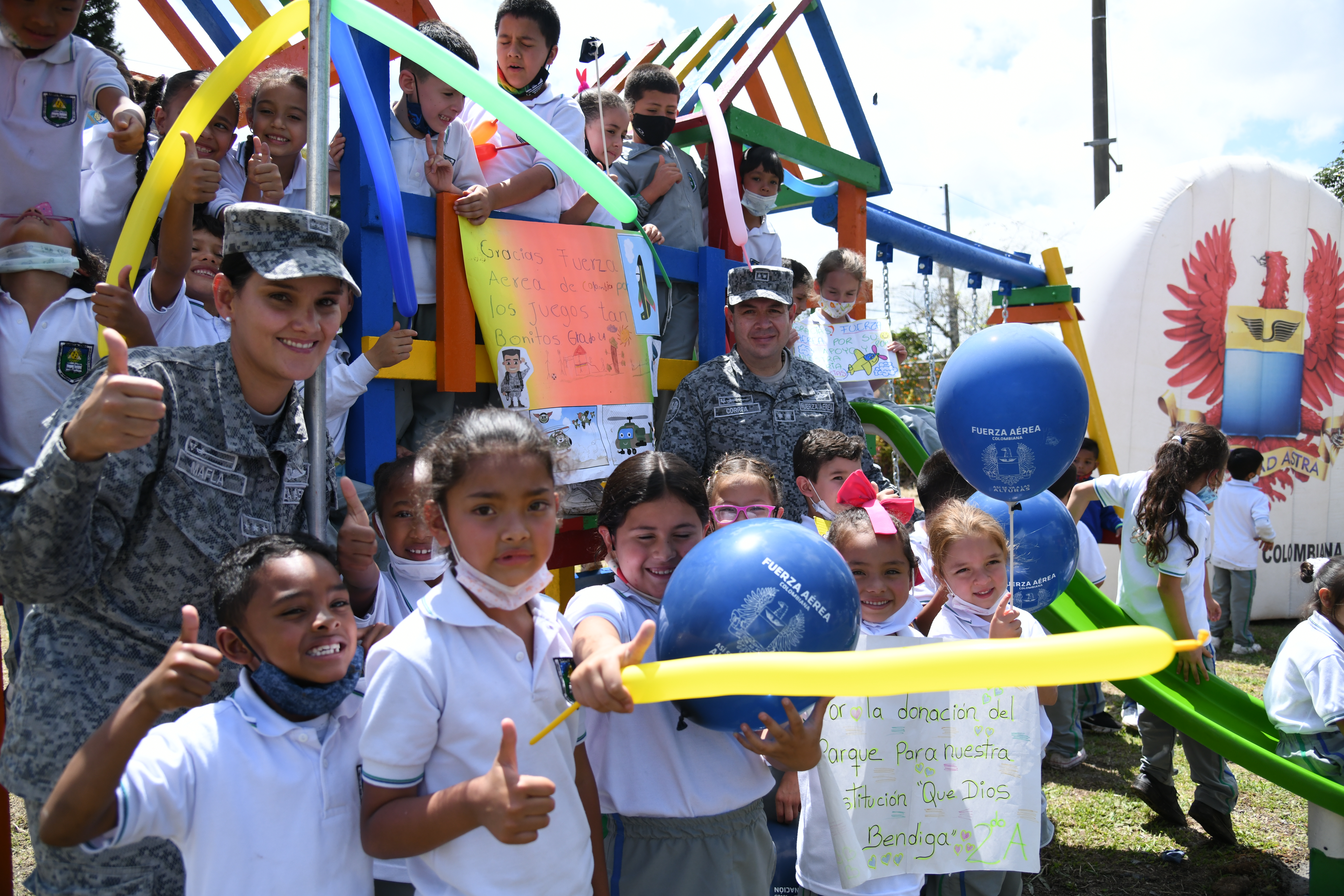 Con parque infantil, fueron beneficiados estudiantes de Rionegro