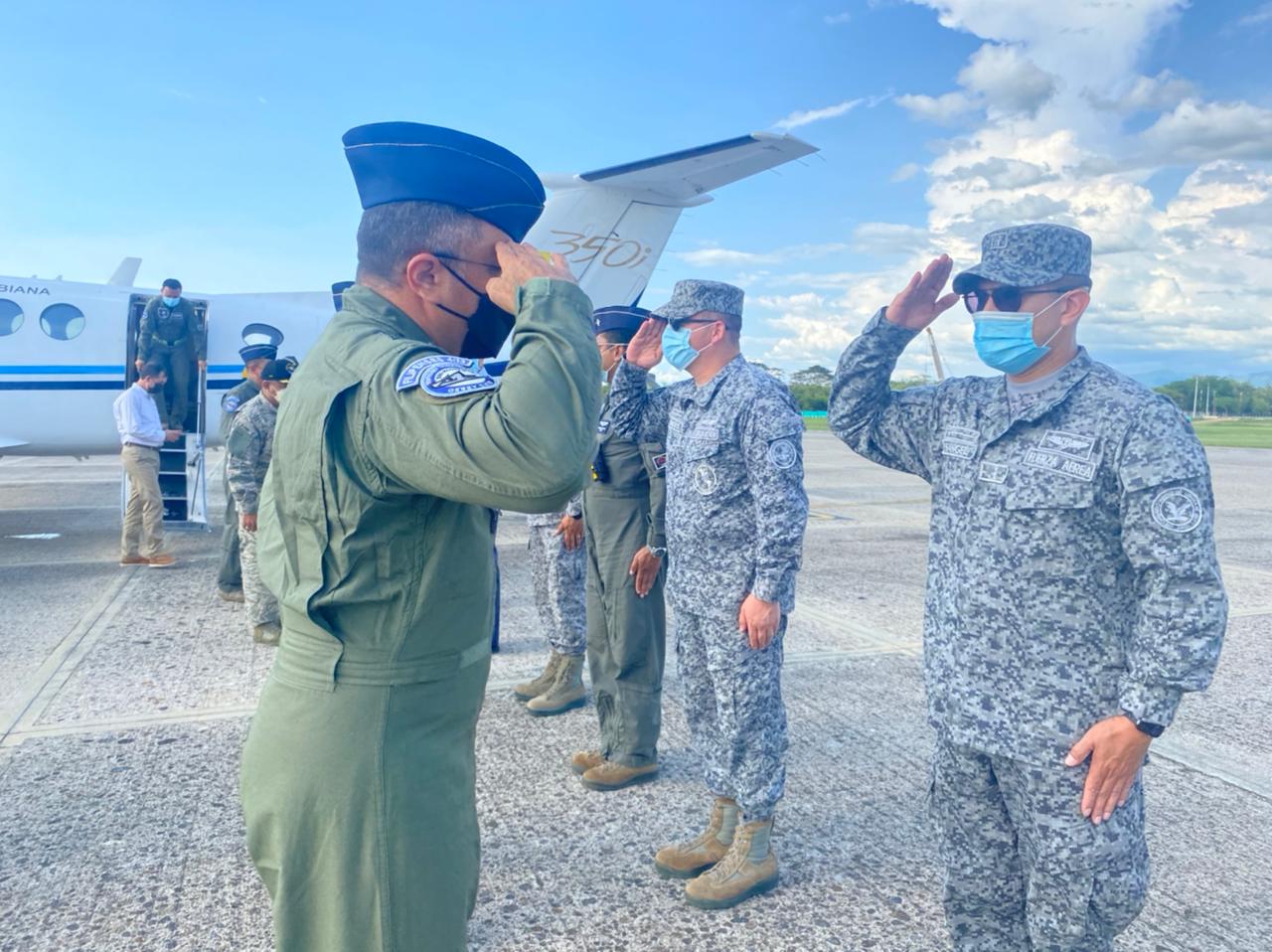 El Jefe de Servicio Nacional Aeronaval de Panamá, realiza visita geoestratégica al Comando Aéreo de Combate No.1