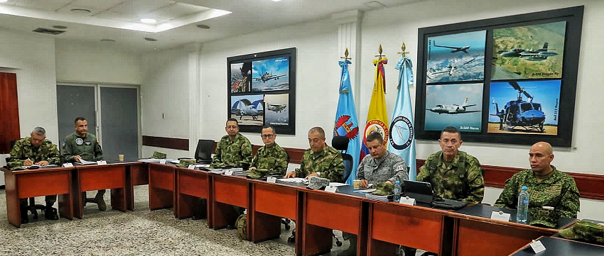 Su Fuerza Aérea Colombiana participa en reunión de seguimiento por la seguridad en la Región Caribe.