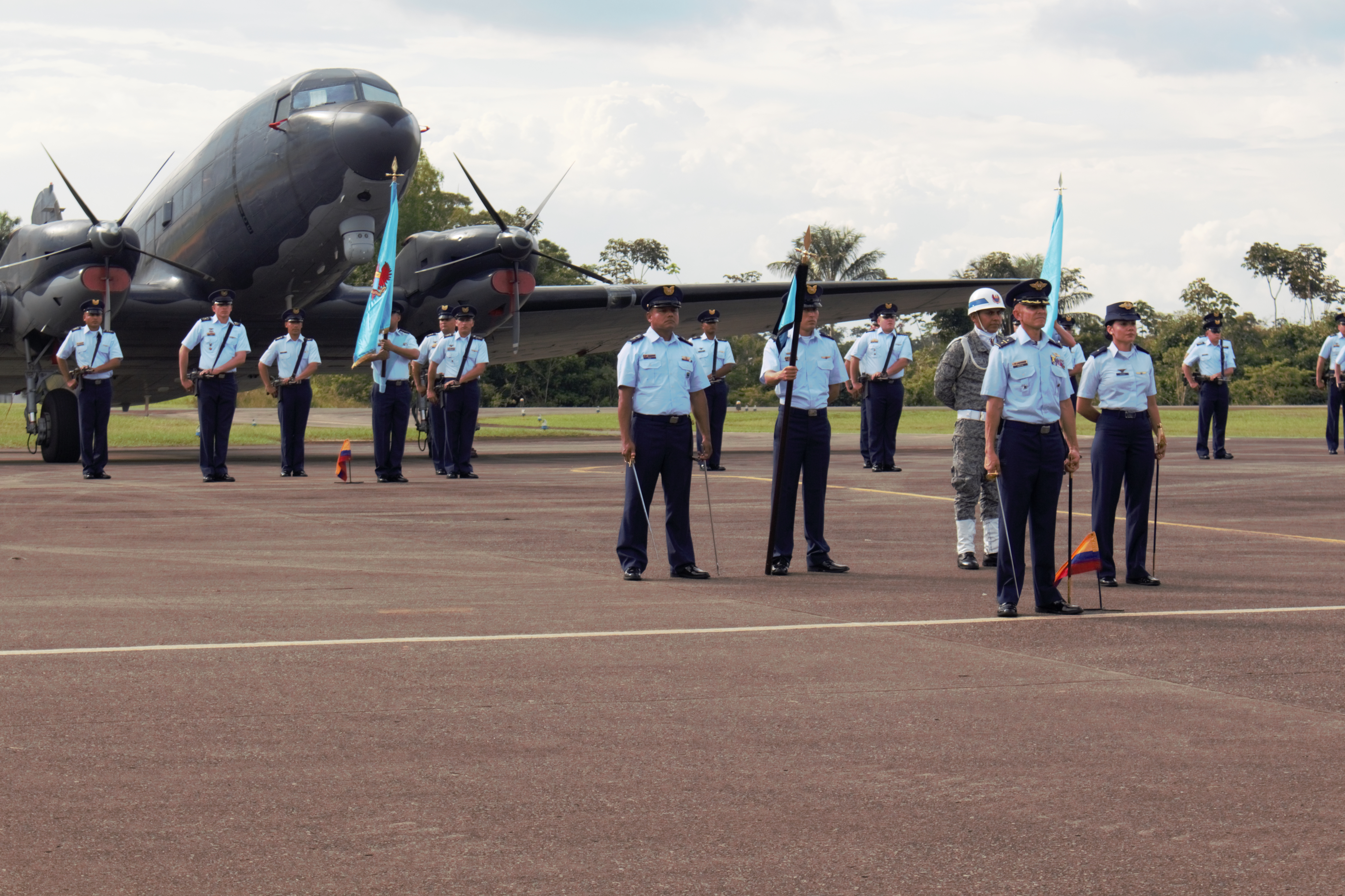 Ceremonia militar en conmemoración a los 88 años del Comando Aéreo de Combate N.6