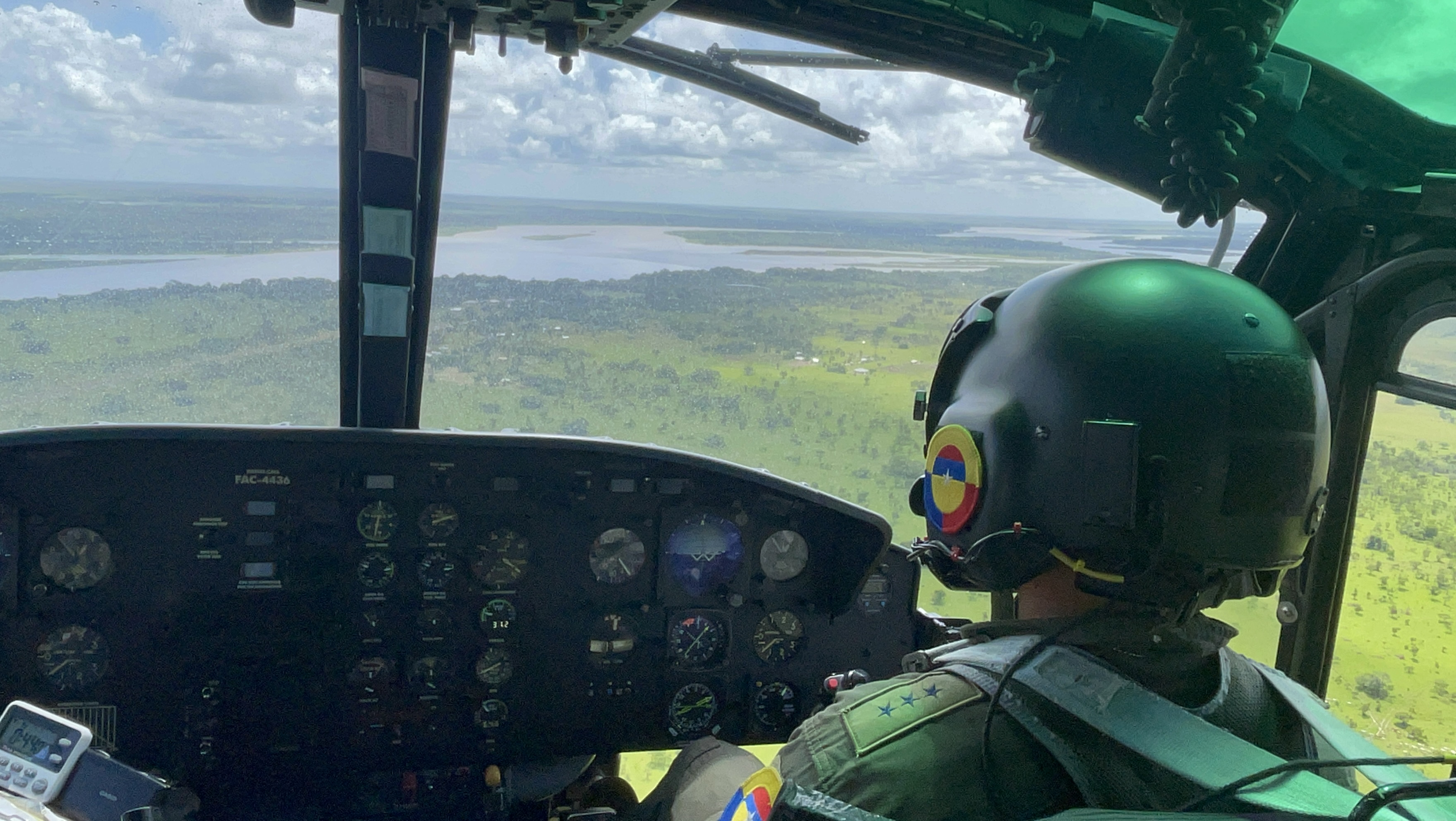 En total alistamiento desde el oriente colombiano su Fuerza Aérea presente con el Plan Democracia