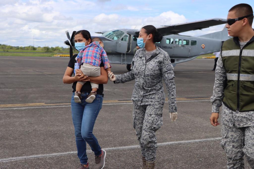 Traslado aeromédico a menor de edad fue realizado por su  Fuerza Aérea Colombiana en Puerto Leguízamo