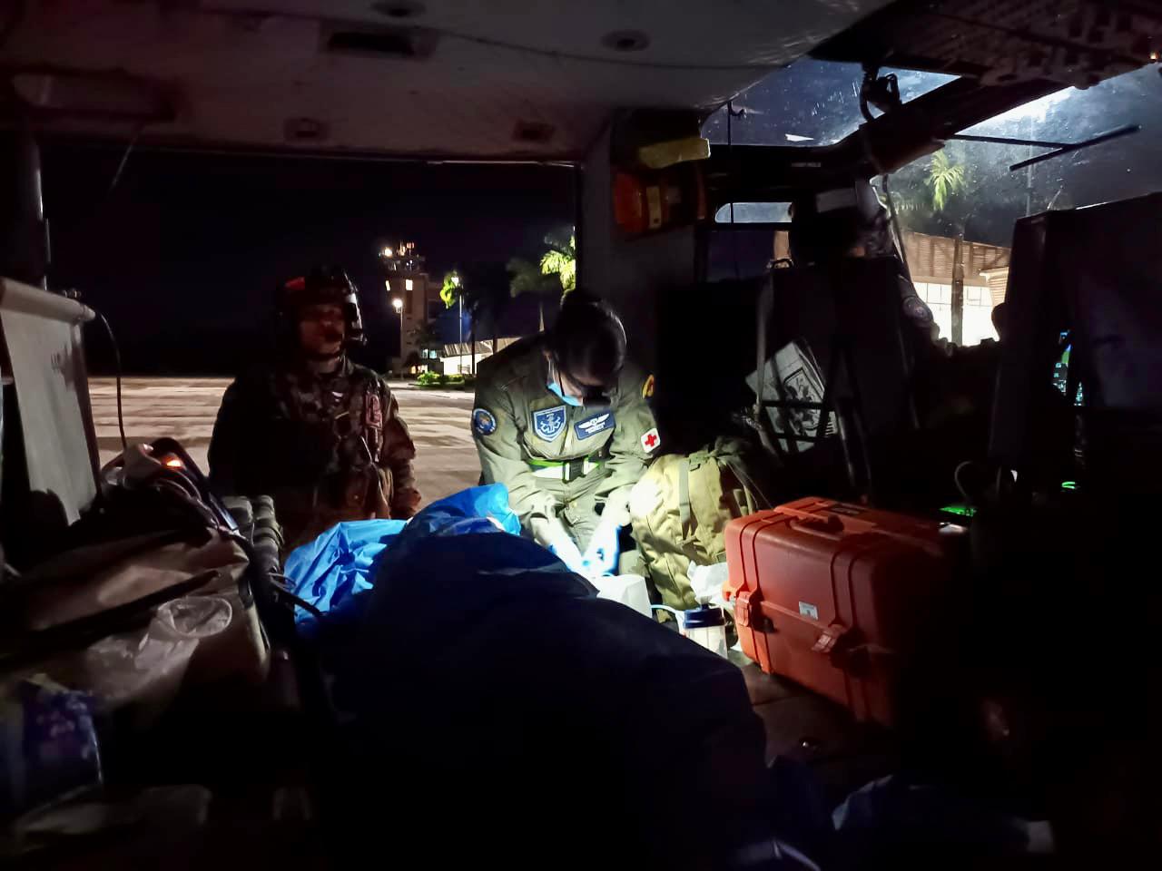 Traslado aeromédico humanitario fue liderado por su Fuerza Aérea Colombiana 