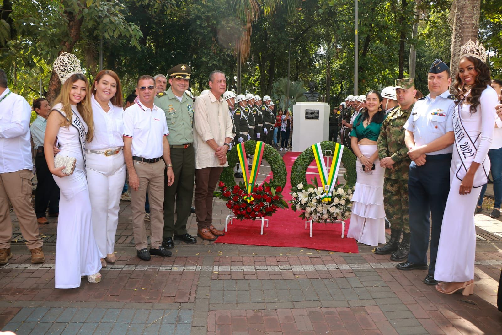 Con desfile militar se conmemoró el aniversario 411 de la ciudad de Neiva