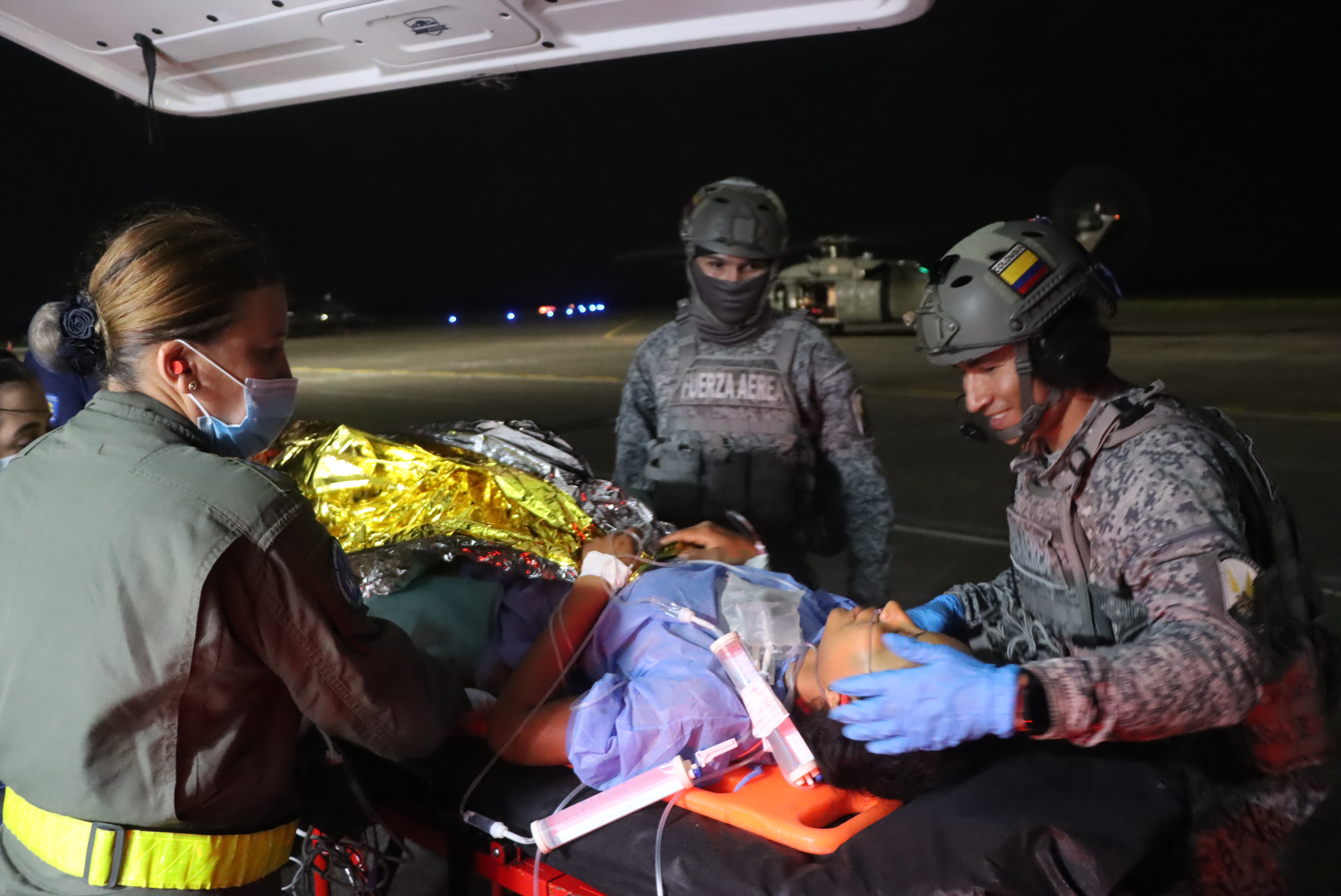 Mujer fue trasladada desde La Macarena en helicóptero para salvar su vida