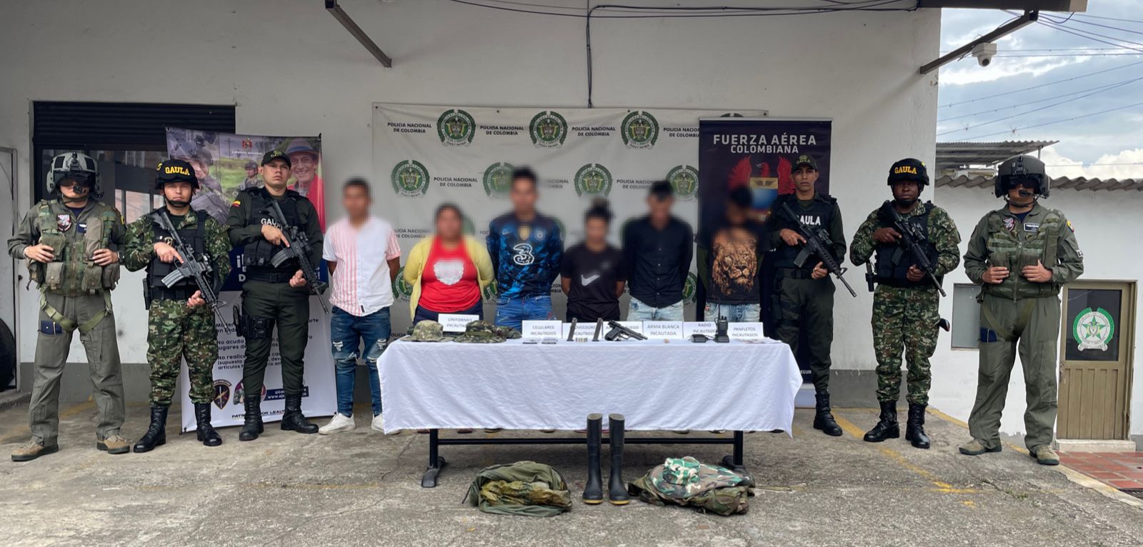 Por extorsión e intimidación, fueron capturadas seis personas en San Bernardo, Cundinamarca