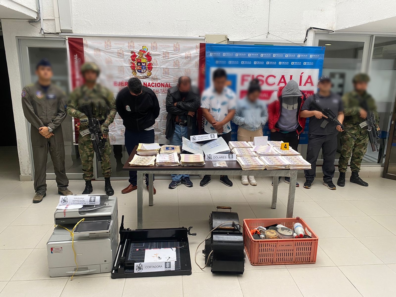 Capturadas cinco personas dedicadas al tráfico de moneda nacional y extranjera en el Cauca  