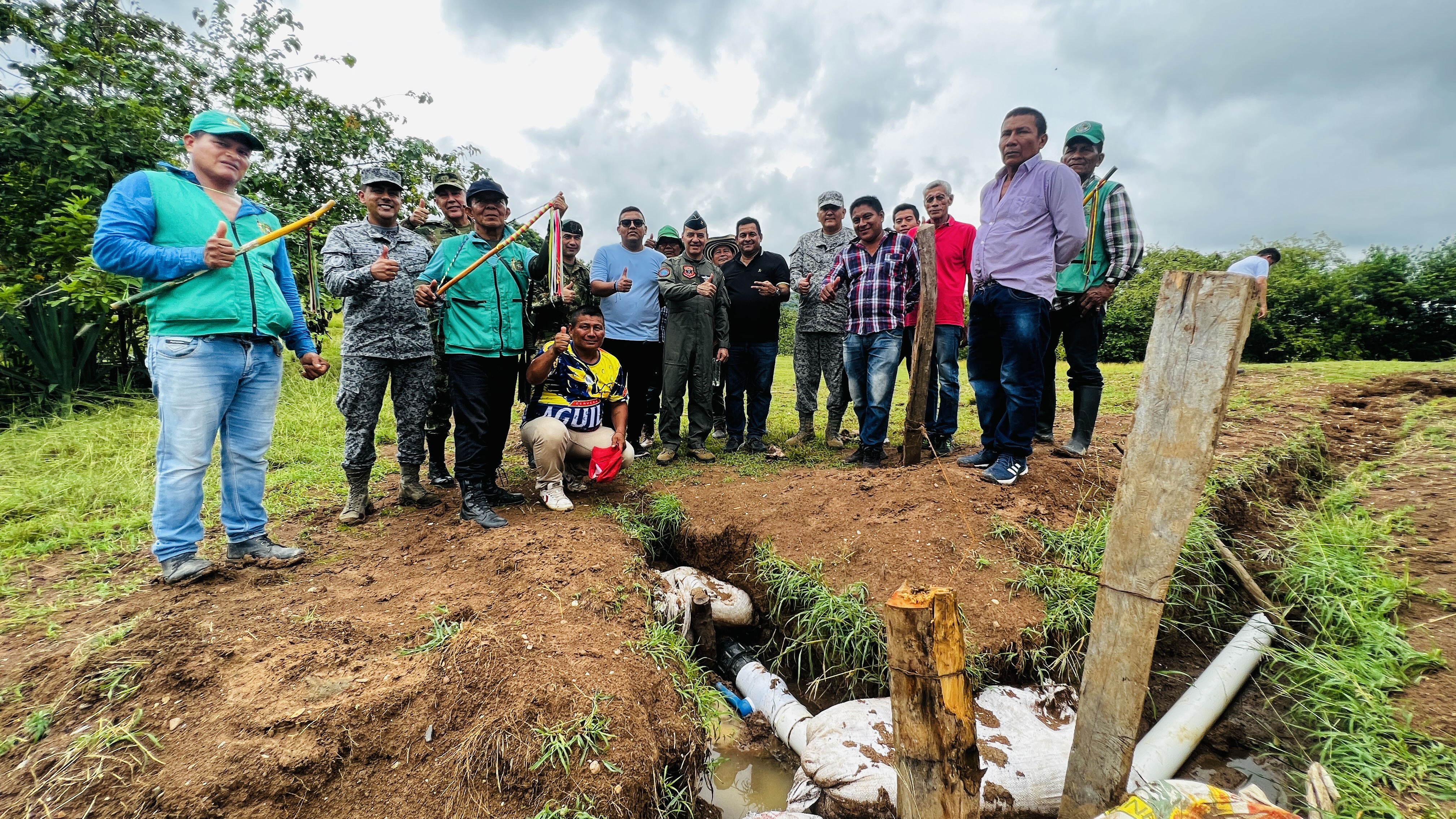 Acueducto para resguardo indígena en Coyaima, gracias a su Fuerza Aeroespacial Colombiana