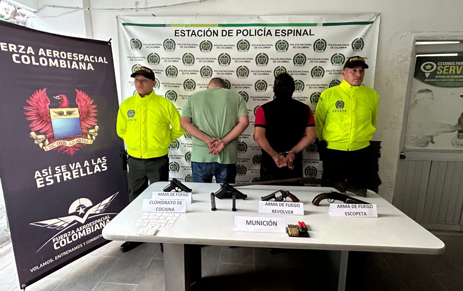 Detenidos alias “pechudo” y alias "Mecánico" en el Espinal, Tolima