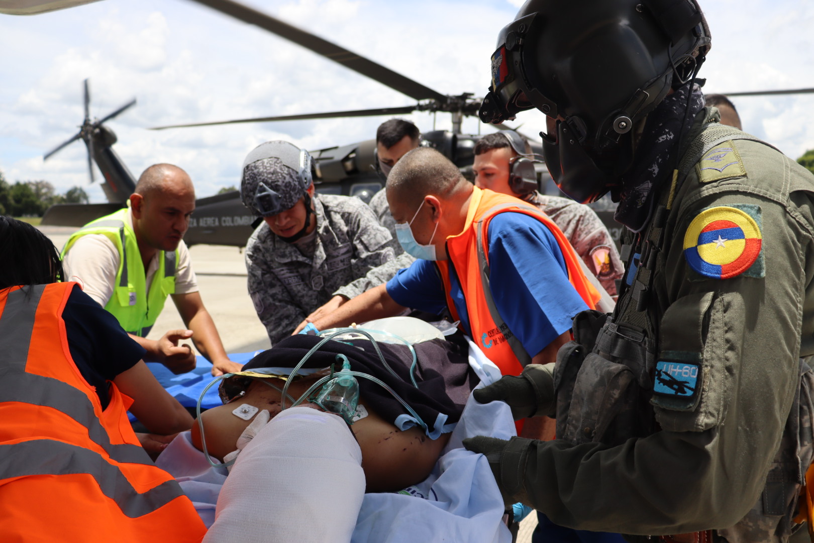 Menor de edad en estado crítico fue transportada por su Fuerza Aérea hasta Popayán
