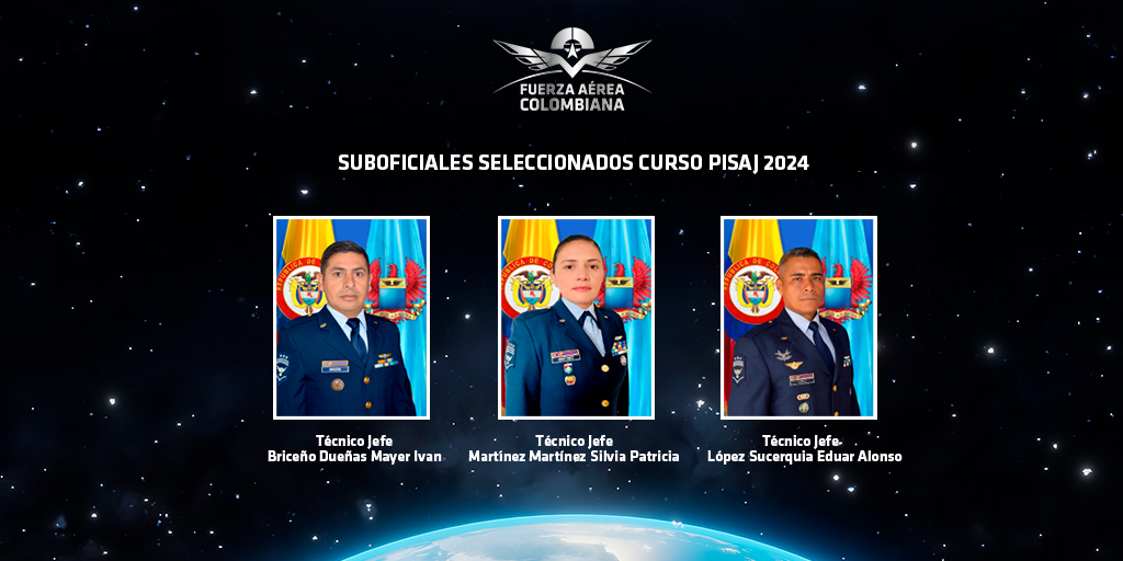 Seleccionados Técnicos Jefes de la Fuerza Aérea para el Programa Integral de Suboficiales de Alta Jerarquía