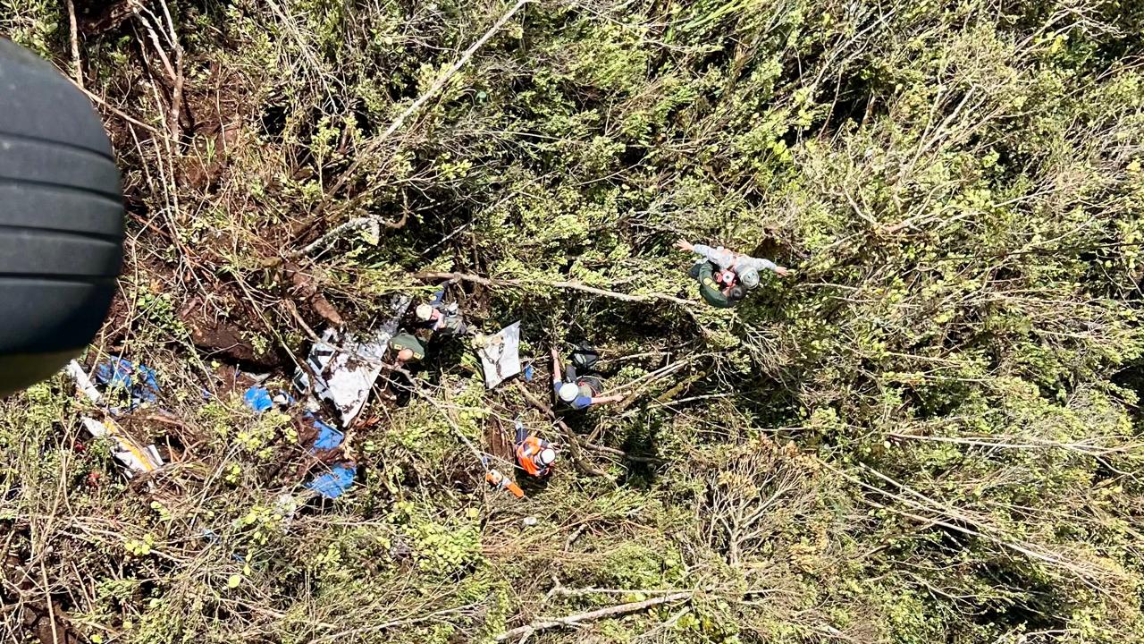 Helicóptero de la FAC apoya operaciones de rescate en Urrao
