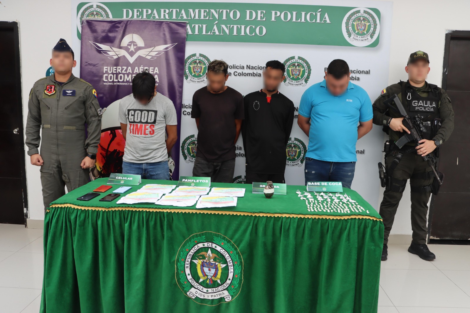 Capturados cuatro integrantes de “Los Costeños” en Sabanalarga por extorsión