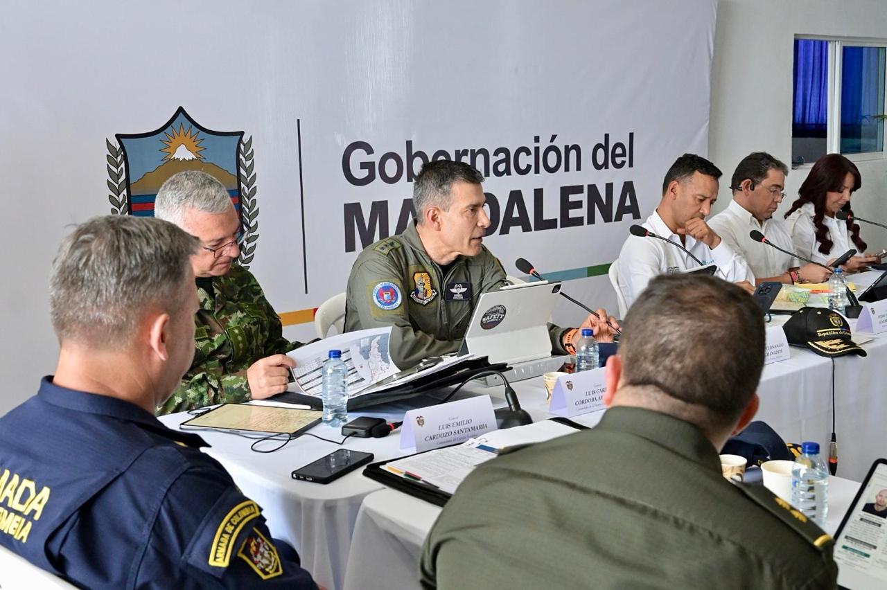 En Ciénaga, Magdalena se realiza consejo de seguridad con Ministerio de Defensa 