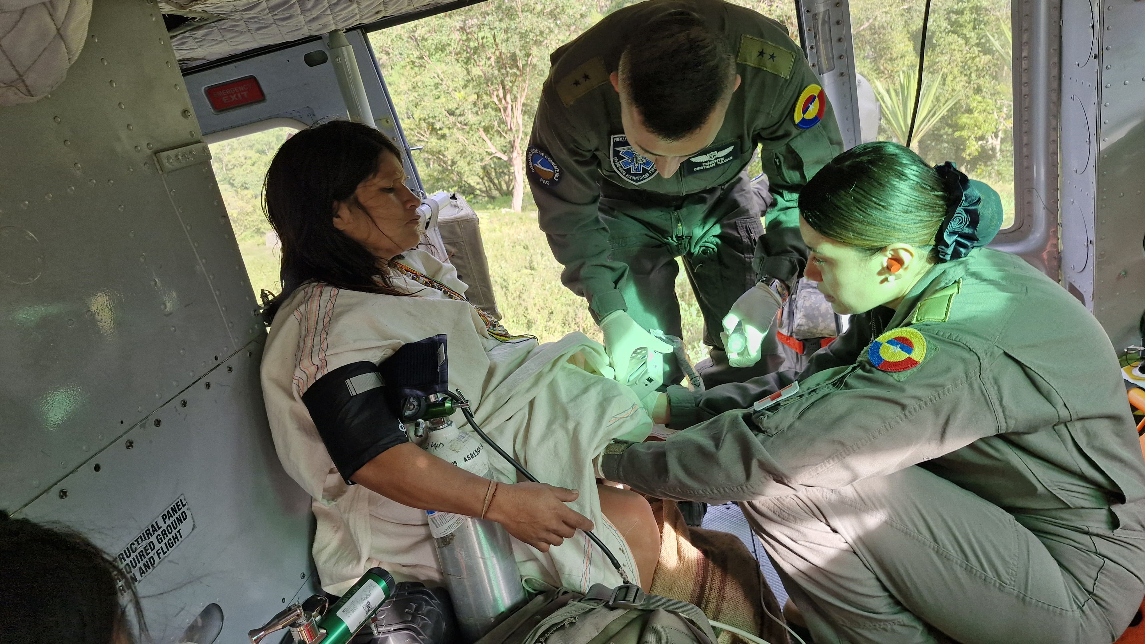 Indígenas en delicado estado de salud fueron evacuadas desde la Sierra Nevada