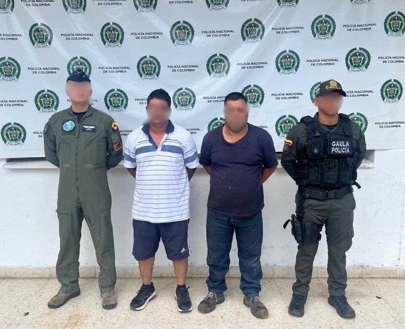 Capturados dos integrantes del grupo delincuencial “Los Camioneros”,  en el Cesar