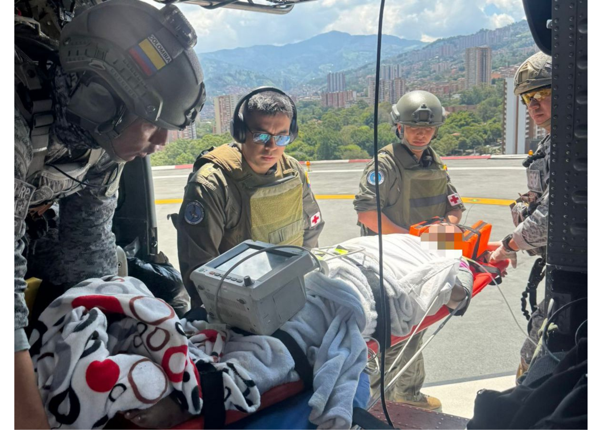 Evacuación aeromédica protege la vida de mujer herida en Briceño