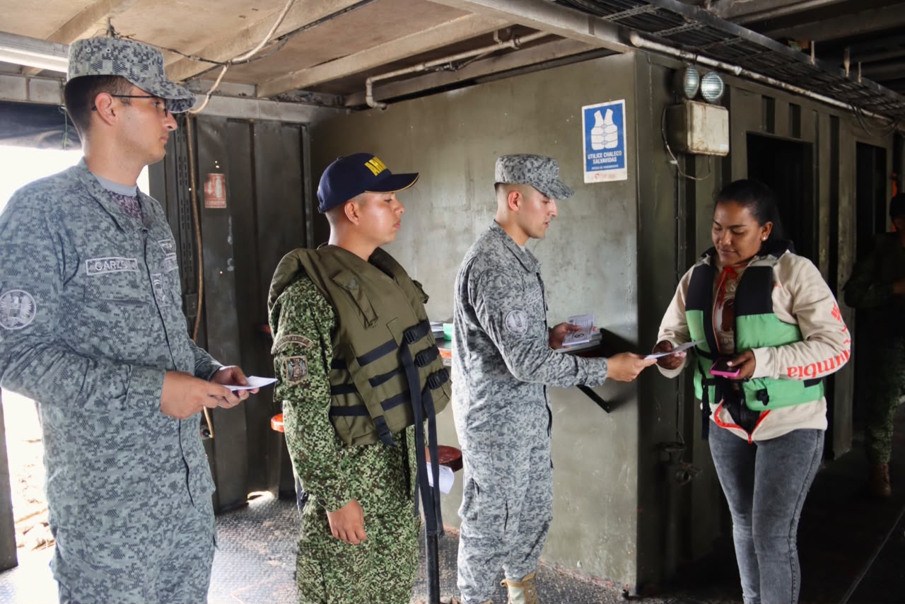 Jornada de sensibilización fortalece la seguridad en el río Orteguaza, Caquetá