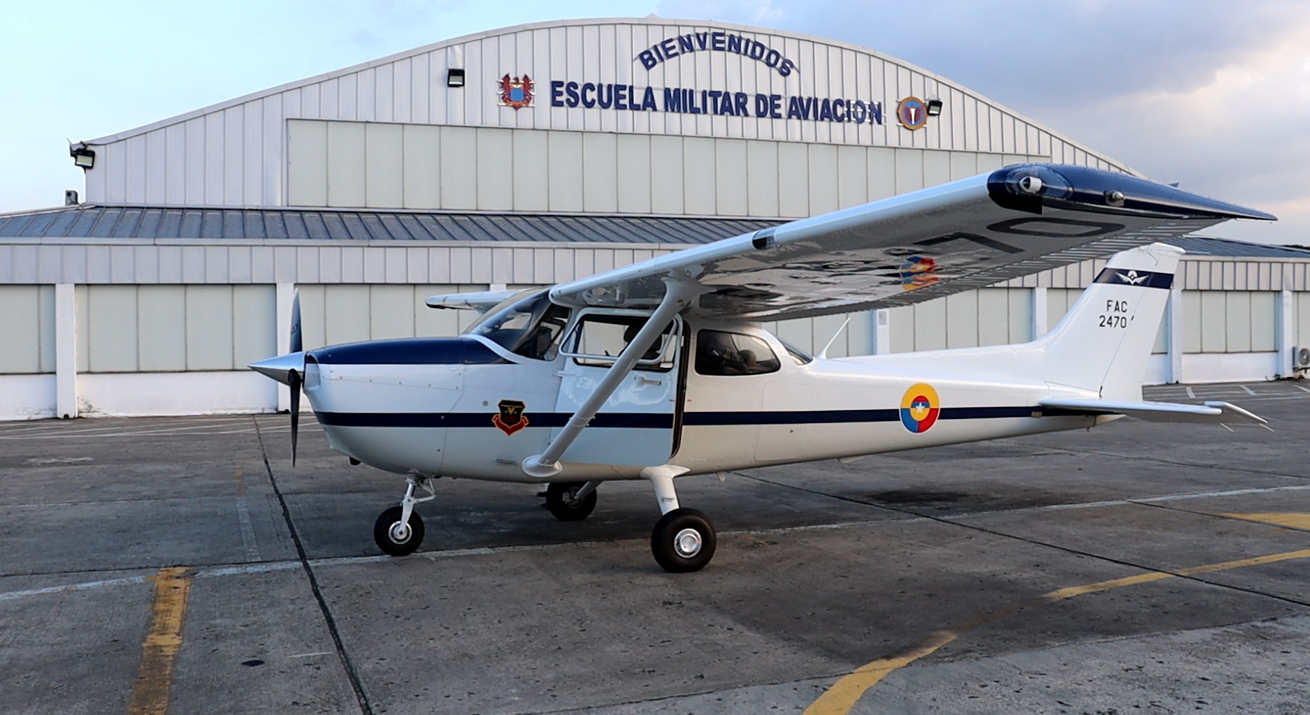 Aviones Cessna 172S Skyhawk de la Escuela Militar de Aviación. 