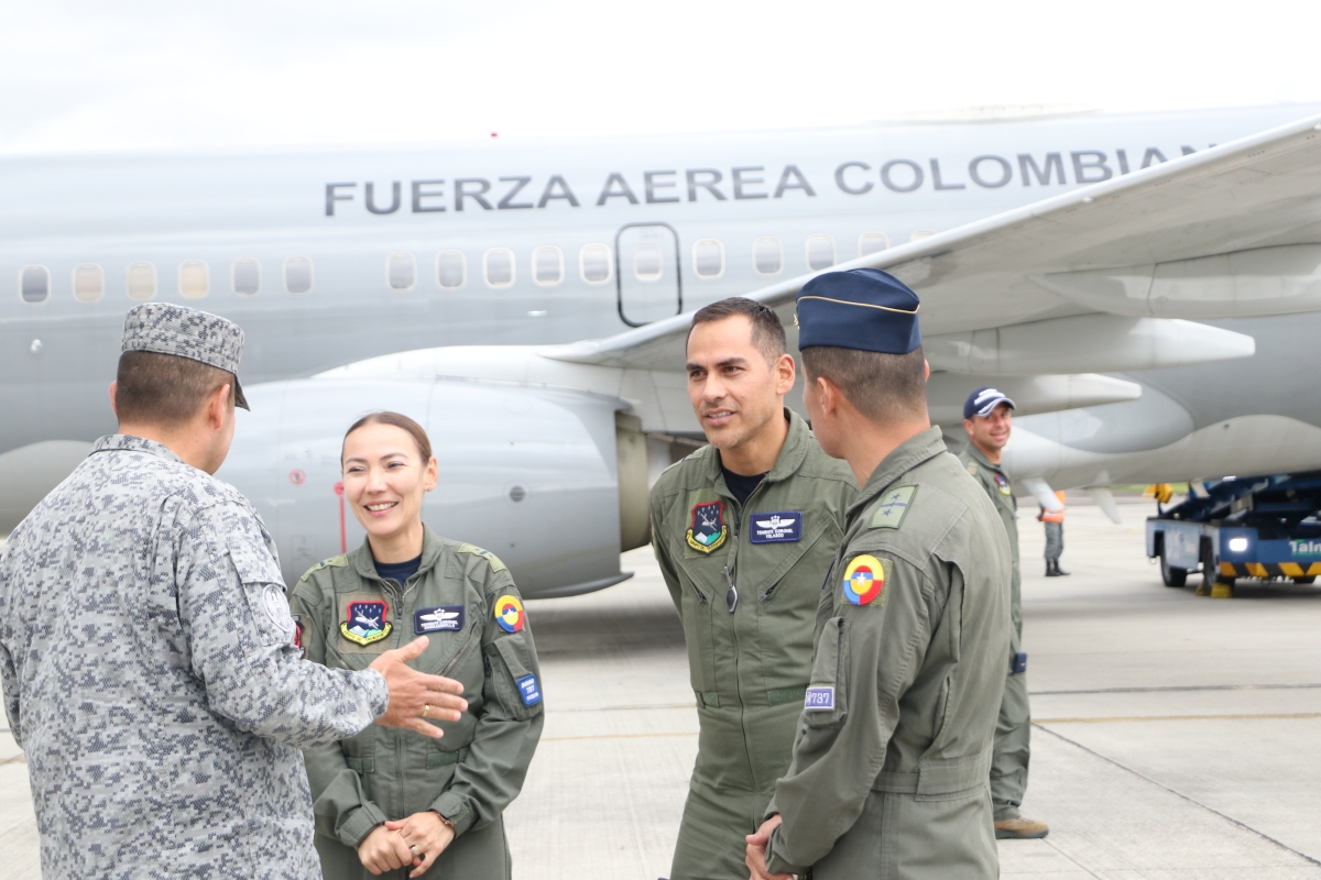 La Fuerza Aeroespacial Colombiana en una misión humanitaria