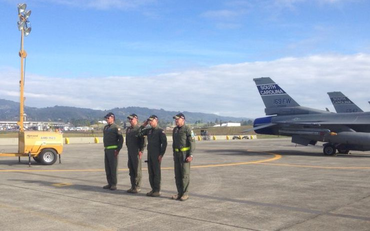 Comandante Fuerza Aérea Colombiana Clausura  Ejercicio Relámpago