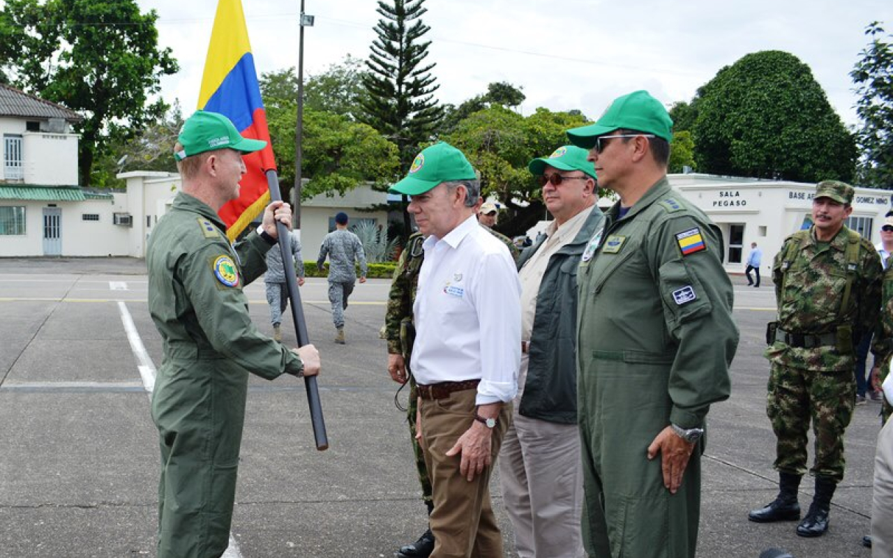 Saludo a delegación de la Fuerza Aérea Colombiana que participará en Green Flag