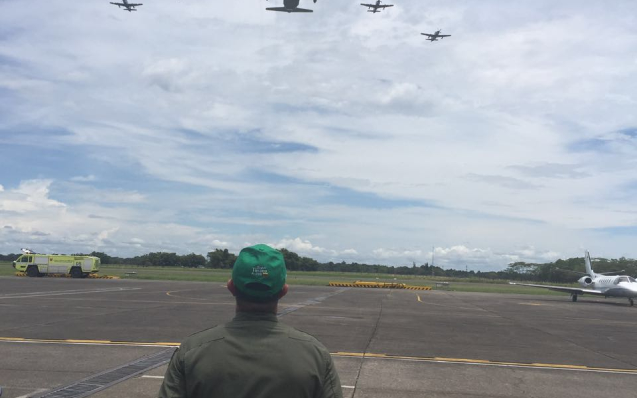 Comando de la Fuerza Aérea recibe a la comisión de Green Flag East 2016 